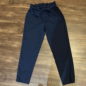 SHEIN high waisted gathered waist with belt